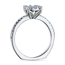 Кольцо из серебра c бриллиантами