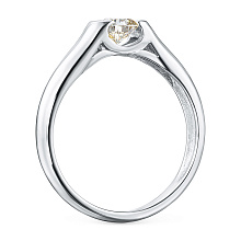 Кольцо из белого золота с бриллиантом