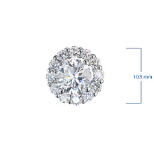 Подвеска из белого золота c бриллиантами