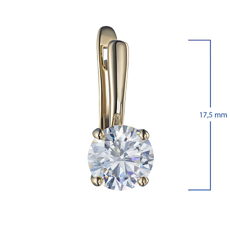 Серьги из желтого золота