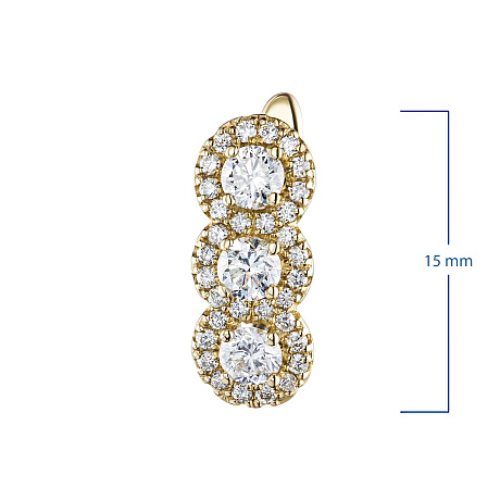 Серьги из желтого золота