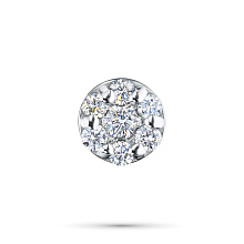 Подвеска из комбинированного золота с бриллиантами