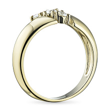 Кольцо из желтого золота с бриллиантами