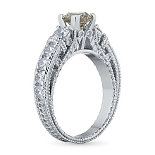 Кольцо из белого золота c бриллиантами