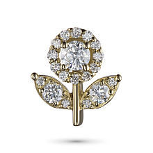 Подвеска из желтого золота c бриллиантами