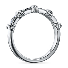 Кольцо из белого золота c бриллиантами