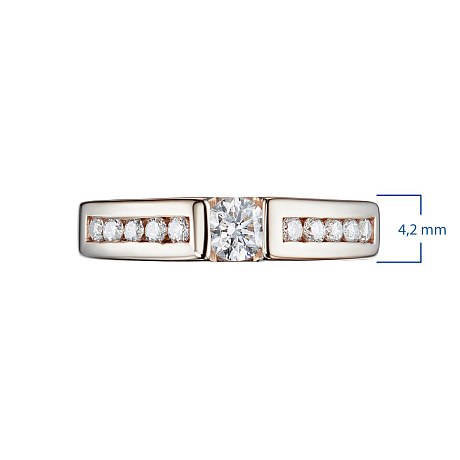 Кольцо из красного золота