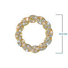 Подвеска из желтого золота c бриллиантами