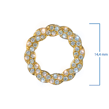 Подвеска из желтого золота