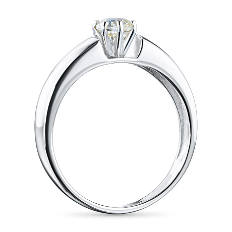 Кольцо из комбинированного золота с бриллиантом