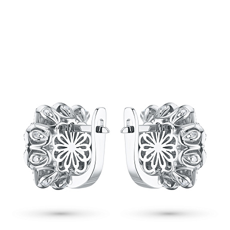 Серьги из белого золота