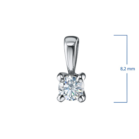 Подвеска из белого золота