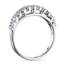 Кольцо из белого золота c бриллиантами