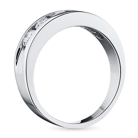 Кольцо из комбинированного золота с бриллиантами