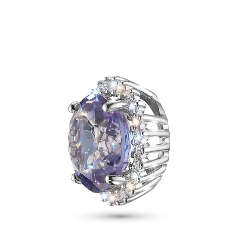 Подвеска из комбинированного золота с и танзанитом