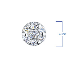 Подвеска из белого золота c бриллиантами