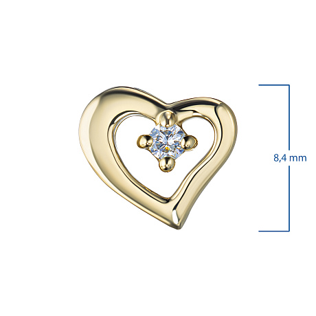 Подвеска из желтого золота