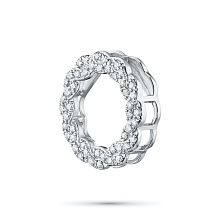 Подвеска из белого золота c бриллиантами