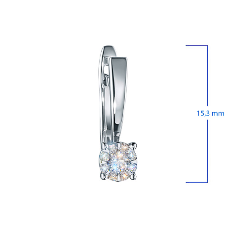 Серьги из белого золота