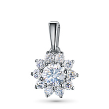 Подвеска из белого золота c бриллиантами