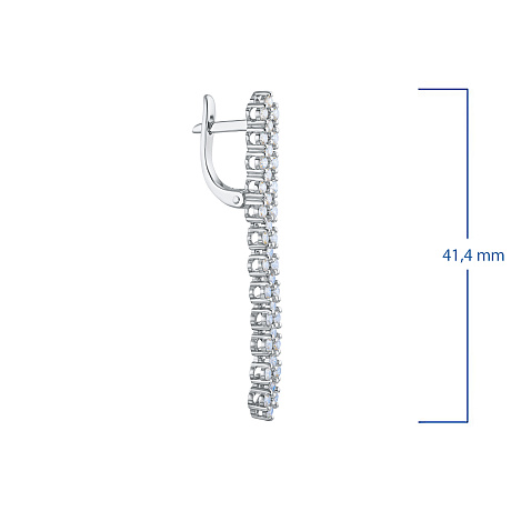 Серьги из белого золота