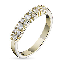 Кольцо из желтого золота c бриллиантами