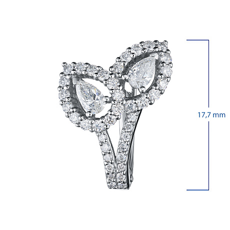 Серьги из белого золота