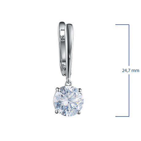 Серьги из белого золота