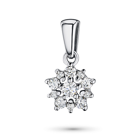 Подвеска из комбинированного золота с бриллиантами