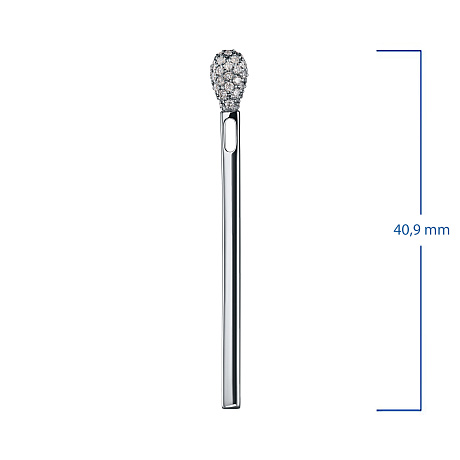 Подвеска из комбинированного золота с бриллиантами