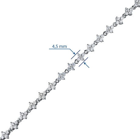 Браслет из белого золота