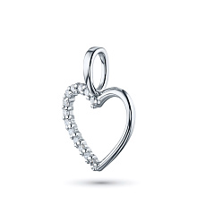 Подвеска из белого золота c бриллиантами