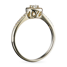 Кольцо из желтого золота с бриллиантами