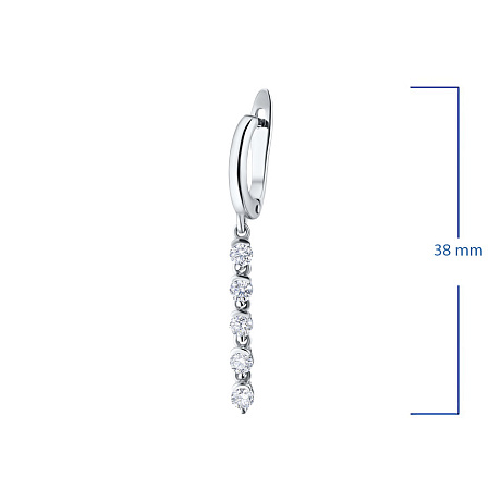 Серьги из белого золота