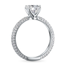 Кольцо из белого золота