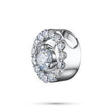 Подвеска из серебра c бриллиантами