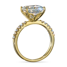 Кольцо из желтого золота c бриллиантами