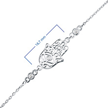 Браслет из серебра с бриллиантами