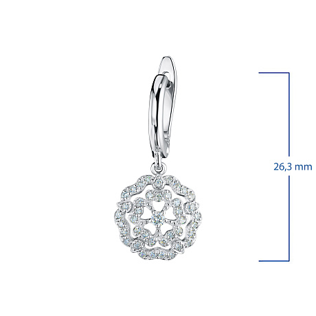 Серьги из белого золота