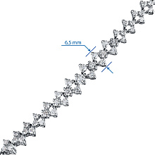 Браслет из белого золота c бриллиантами