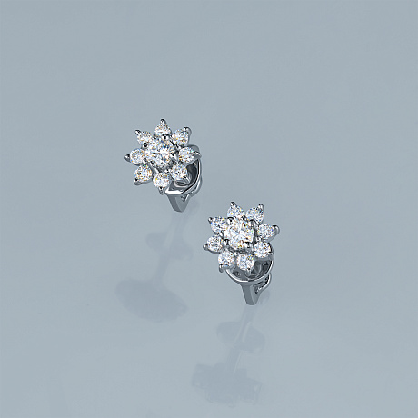 Пусеты из серебра