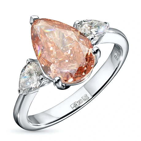 Кольцо из белого золота