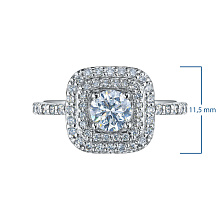 Кольцо из белого золота c бриллиантами