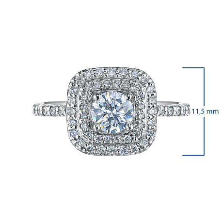 Кольцо из белого золота