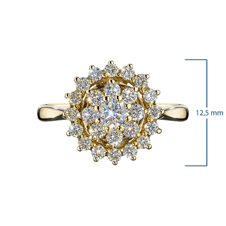 Кольцо из желтого золота