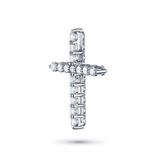 Подвеска из белого золота c бриллиантами