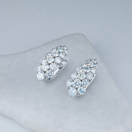 Серьги из белого золота