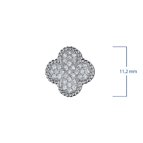 Пусеты из белого золота