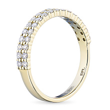 Кольцо из желтого золота с бриллиантами