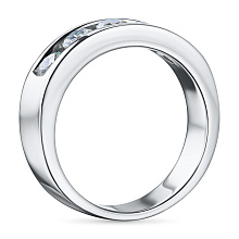 Кольцо из белого золота c бриллиантами